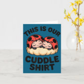Cute Ladybugs This Is Our Cuddle Couple  Karte (Gelbe Blume)
