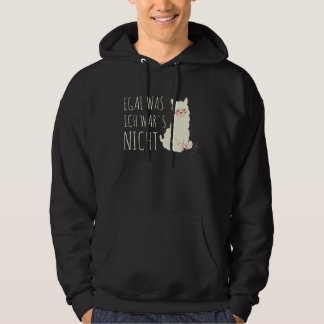 Cute Lama Humour Saying Egal was ich war es nicht Hoodie