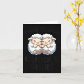 Cute Lamb Couple This Is Our Cuddle  Karte (Gelbe Blume)