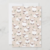 Cute Lamb Holy Sheep Funny Baby Shower Einladung (Rückseite)