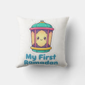 Cute Lantern My First Ramadan Baby Gift Throw Pill Kissen (Rückseite)