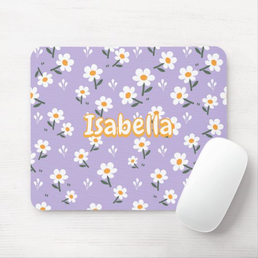 Cute Lavender Daisy Mouse Pad for Spring Mousepad (Mit Mouse)