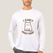 Cute Lazy Cat – Not Today Mood Tri-Blend Shirt (Vorderseite)