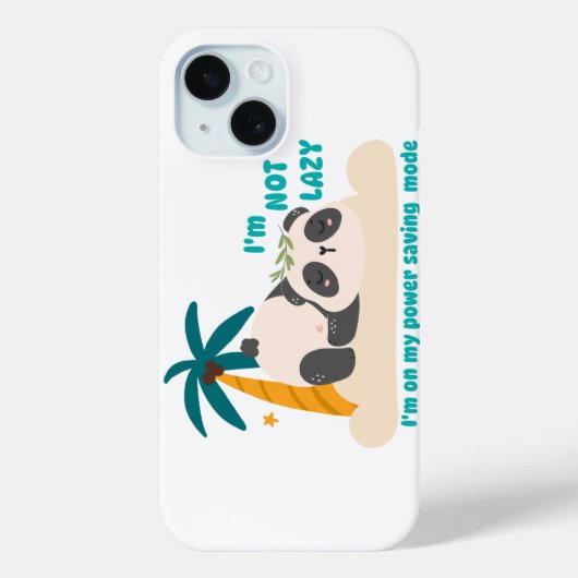 Cute lazy panda Case-Mate iPhone hülle (Rückseite)
