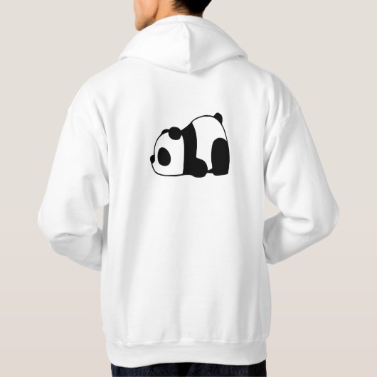 Cute lazy panda hoodie (Rückseite)