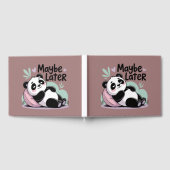 Cute Lazy Panda – “Maybe Later” Relaxing Panda Gästebuch (Voll)