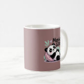 Cute Lazy Panda – “Maybe Later” Relaxing Panda Kaffeetasse (VorderseiteRechts)