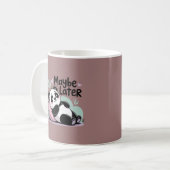 Cute Lazy Panda – “Maybe Later” Relaxing Panda Kaffeetasse (Vorderseite Links)