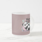 Cute Lazy Panda – “Maybe Later” Relaxing Panda Mattglastasse (VorderseiteRechts)