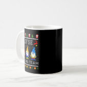 Cute Lefse Rolling Team Norwegian Gnomes Ugly Xmas Kaffeetasse (Vorderseite Links)