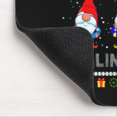 Cute Lefse Rolling Team Norwegian Gnomes Ugly Xmas Mousepad (Ecke)