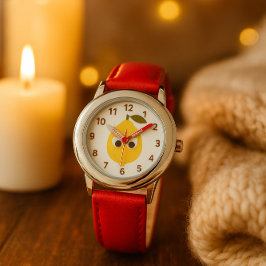 Cute Lemon Character with Googly Eyes  Armbanduhr