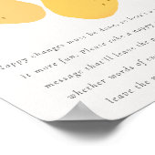 Cute Lemon Citrus Late Night Diaper Nappy Game Poster (Ecke)