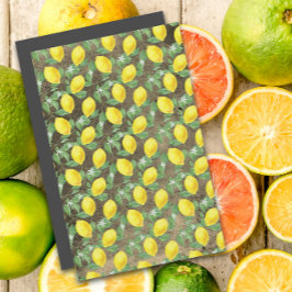 Cute lemon-gelbe graue Grunge-Muster