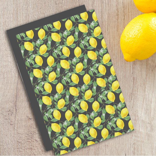 Cute lemon-gelbes graues Muster (Von Creator hochgeladen)