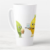Cute Lemon Tea Friends – 17oz Latte Mug Milchtasse (Linke Ecke)
