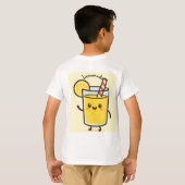 Cute Lemonade Cartoon Kids T-Shirt (Schwarz voll)