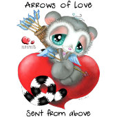 Cute Lemur Love Message - Hand-Drawn Valentine Tasse