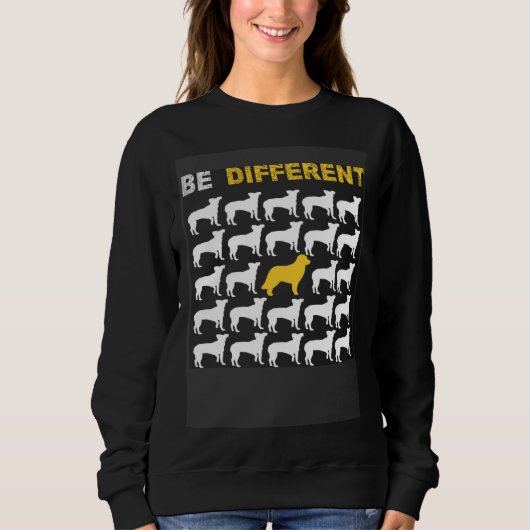 Cute Leonberger Be Different Inspiration Sweatshirt (Vorderseite)