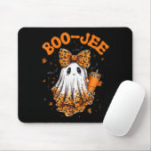 Cute Leopard Boo Jee Ghost Coffee Halloween Costum Mousepad (Mit Mouse)