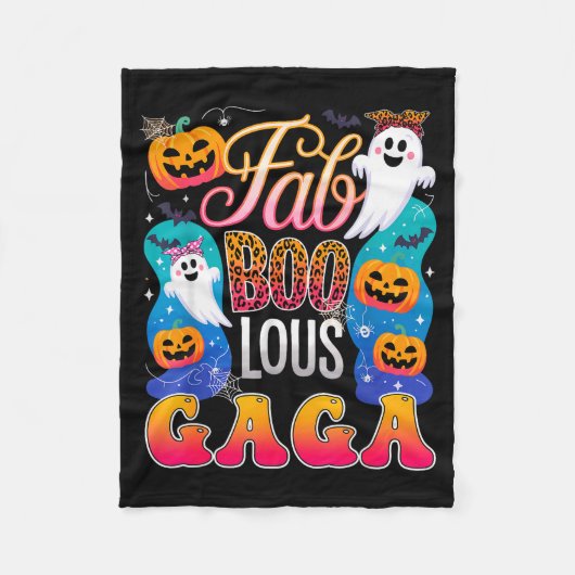 Cute Leopard Fab Boo Lous Gaga Soky Halloween Cost Fleecedecke (Vorderseite)