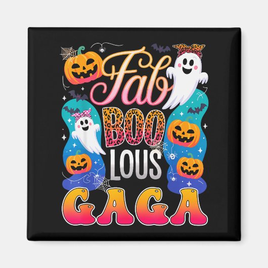 Cute Leopard Fab Boo Lous Gaga Soky Halloween Cost Magnet (Vorne)
