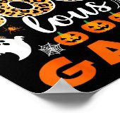 Cute Leopard Fab Boo Lous Gaga Soky Halloween Cost Poster (Ecke)