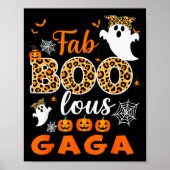 Cute Leopard Fab Boo Lous Gaga Soky Halloween Cost Poster (Vorne)