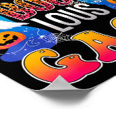 Cute Leopard Fab Boo Lous Gaga Soky Halloween Cost Poster (Ecke)