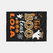 Cute Leopard Fab Boo Lous Lola Soky Halloween Cost Fleecedecke (Vorderseite (Horizontal))