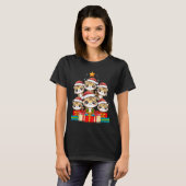 Cute Leopard Gecko Le Lizard Christmas Tree Xmas H T-Shirt (Vorne ganz)