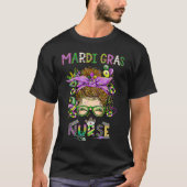 Cute Leopard Nurse Mardi Gras Festival Party Nursi T-Shirt (Vorderseite)