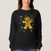 Cute Leopard Print Gingerbread Girl Christmas Tee (Vorderseite)