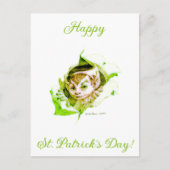 Cute Leprechaun St. Patrick's Day  Postkarte (Vorderseite)