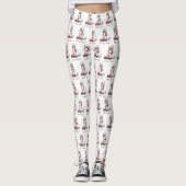 Cute Let's Go! Walk Clumber Spaniel Dog (lemon 1) Leggings (Vorderseite)