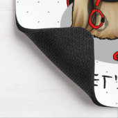 Cute Let's Go! Walk Pekingese Dog (brown masked) Mousepad (Ecke)