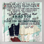 Cute Letter To Husband | Cool Design Gift | Poster (Vorne)