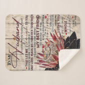 Cute Letter To Husband | Cool Design Gift | Sherpadecke (Vorderseite (Horizontal))