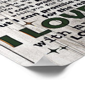 Cute Letter To Husband | Lovely Gift | Father Day Poster (Ecke)