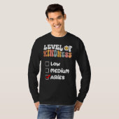 Cute Level of Kindness Widder-Sternzeichen Gänsebl T-Shirt (Vorne ganz)