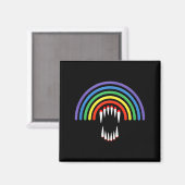 Cute Lgbtq Vamre Lgbt Halloween Ghost Rainbow Gay Magnet (Vorderseite/Rückseite)