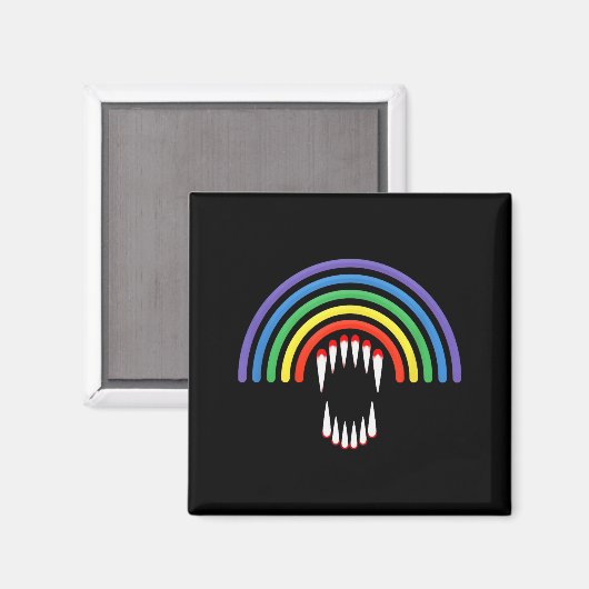 Cute Lgbtq Vamre Lgbt Halloween Ghost Rainbow Gay  Magnet (Vorderseite/Rückseite)