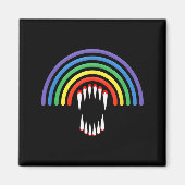 Cute Lgbtq Vamre Lgbt Halloween Ghost Rainbow Gay Magnet (Vorne)