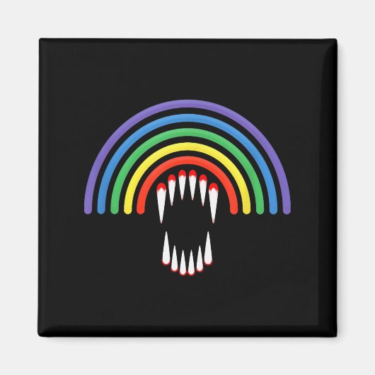 Cute Lgbtq Vamre Lgbt Halloween Ghost Rainbow Gay Magnet (Vorne)