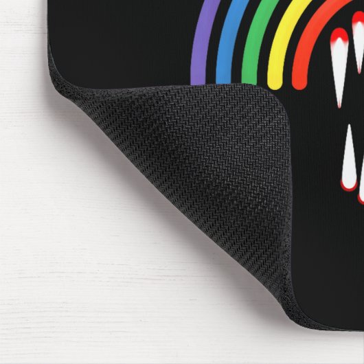 Cute Lgbtq Vamre Lgbt Halloween Ghost Rainbow Gay Mousepad (Ecke)
