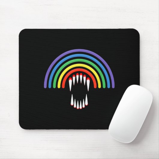 Cute Lgbtq Vamre Lgbt Halloween Ghost Rainbow Gay Mousepad (Mit Mouse)