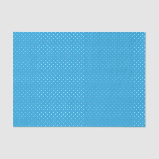 Cute Light Blue Polka Dot Pattern Seidenpapier (Vorderseite)