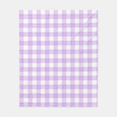 Cute Light Purple Plaid Simple Classic  Fleecedecke (Vorderseite)