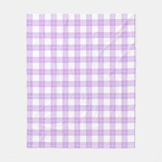 Cute Light Purple Plaid Simple Classic  Fleecedecke (Vorderseite)