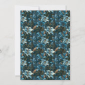 Cute Lilies Charm First Birthday Einladung (Rückseite)